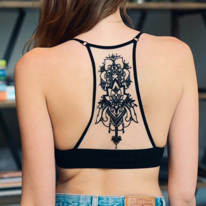 GA-5330 Grace Grace Tattoo Mesh Racerback Bralette Velkoobchod