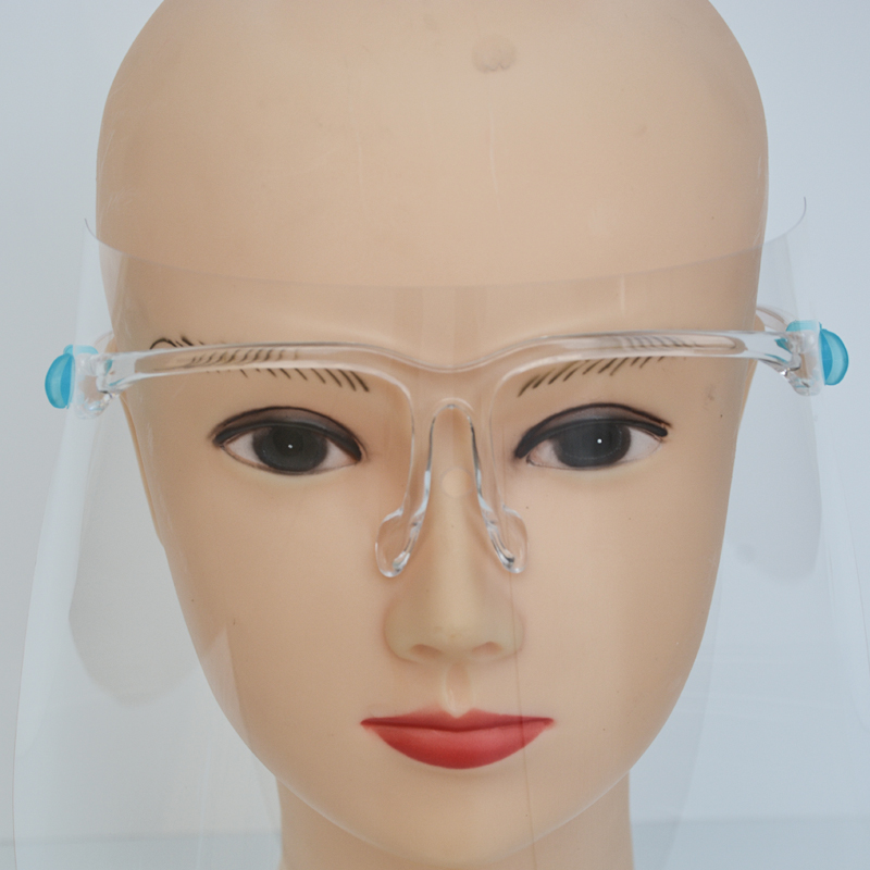 Vyměnitelné brýle proti mlze, čiré stříkající brýle, obličejový štít, PET obličejový štít pro vaření