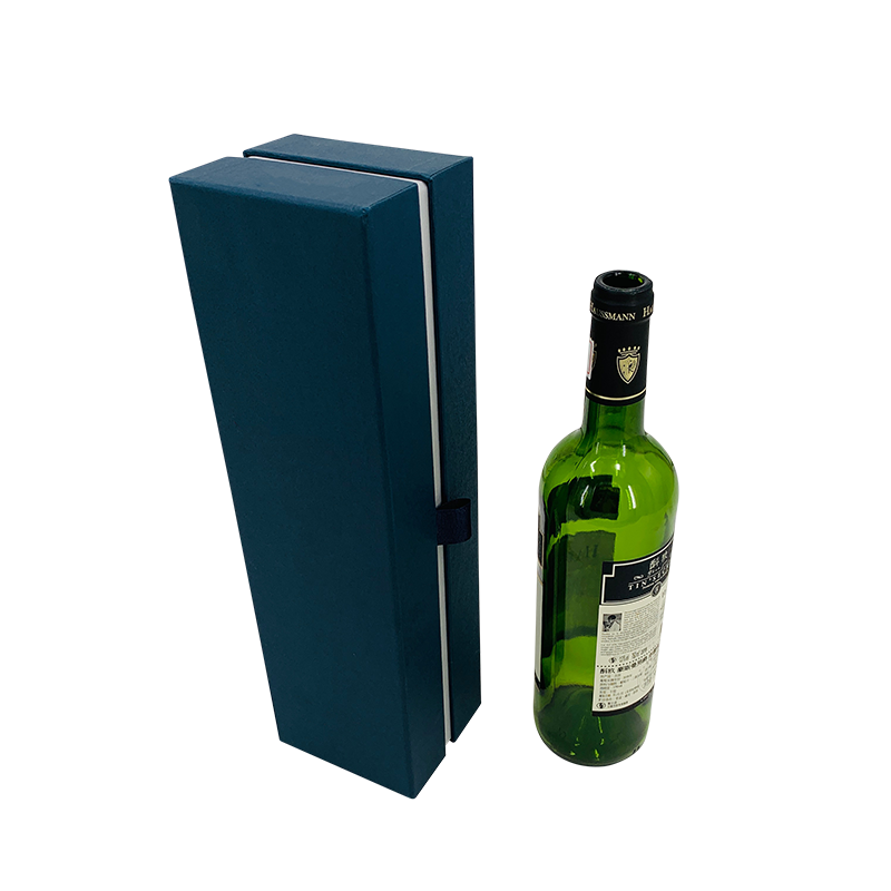 Dárková krabička na tmavě modré víno Dárková krabička na šampaňské Luxusní a elegantní