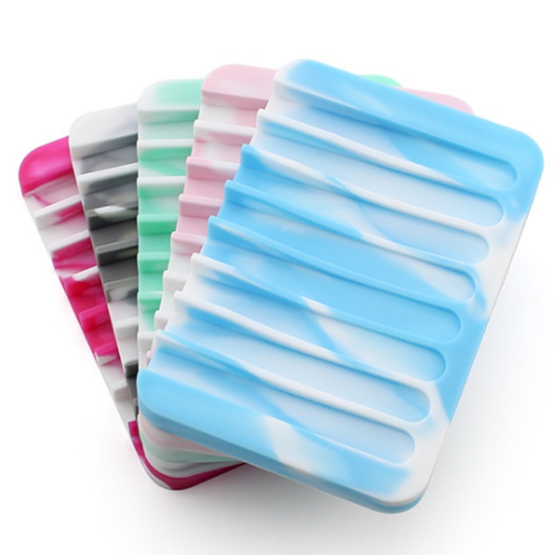 Čtvercový stojan na odkapávací mýdlo smíšené barvy