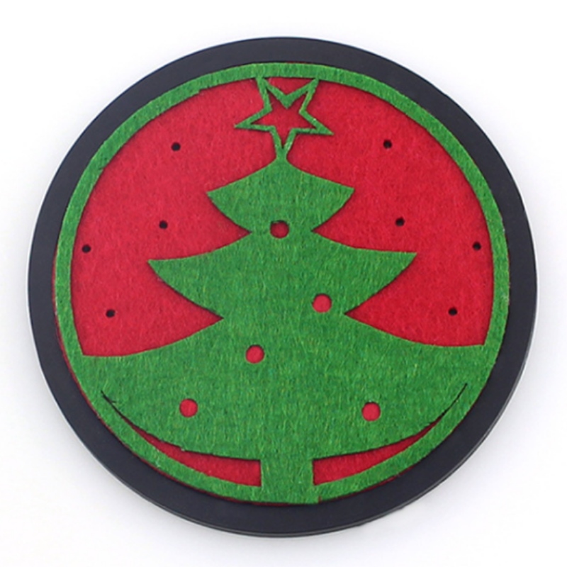 10 kulatá zesílená vánoční plstěná dráha