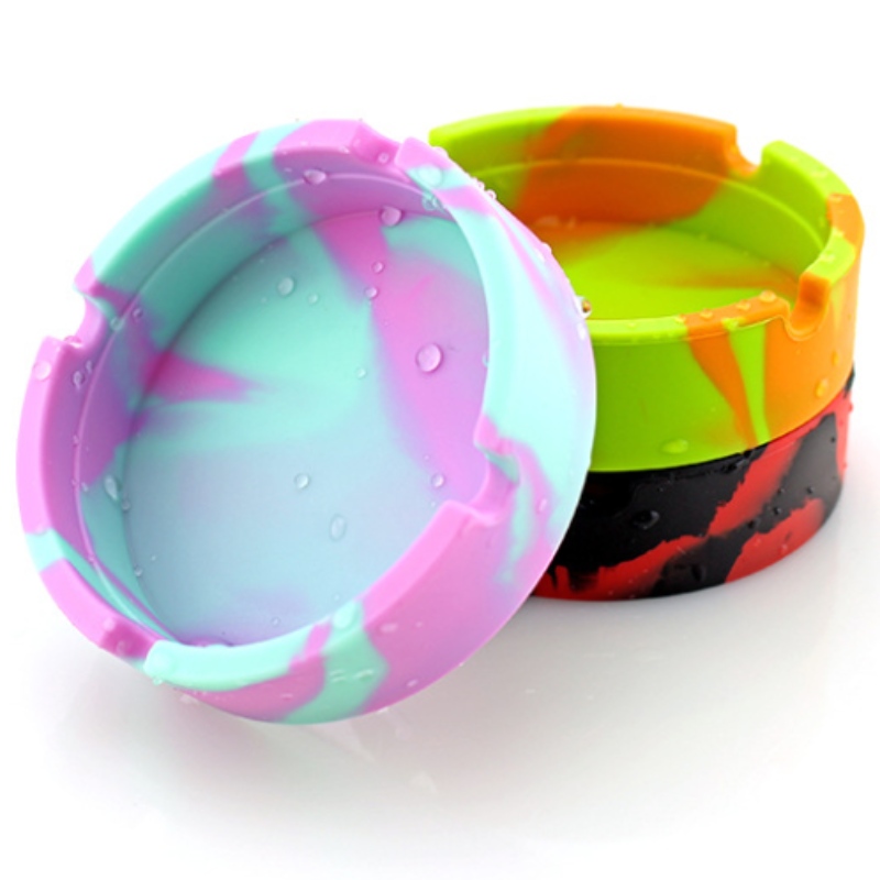 Kulatý kamuflážní popelník