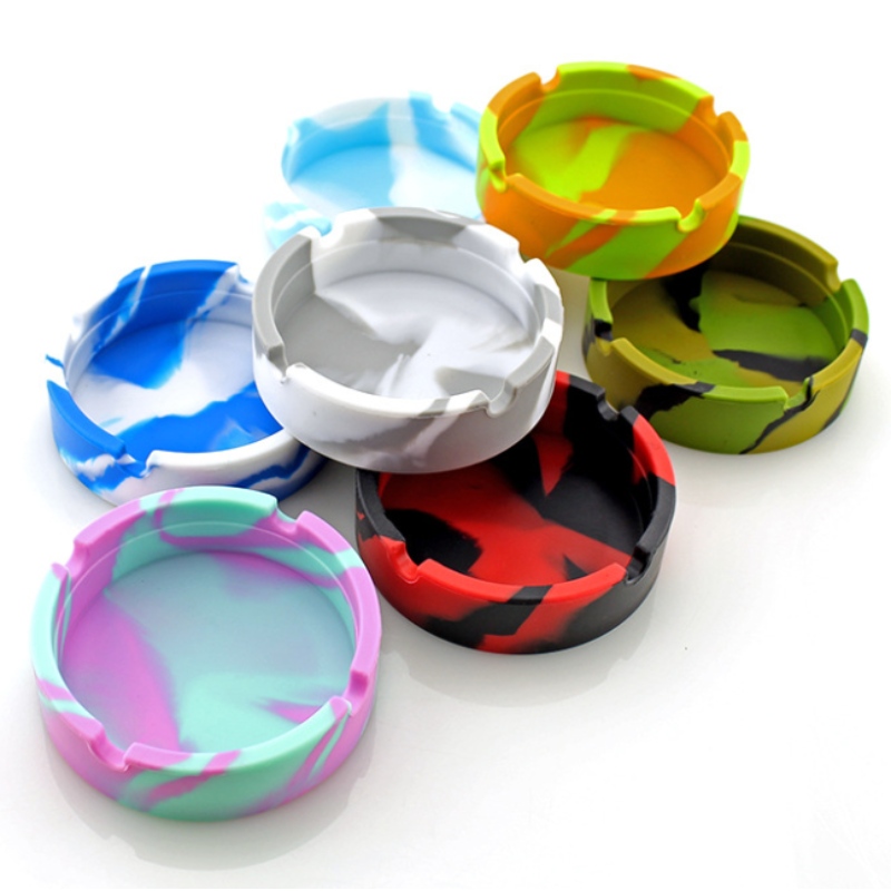 Kulatý kamuflážní popelník