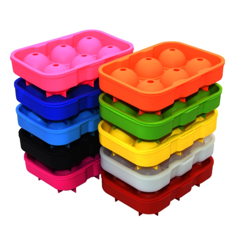 Speciální model ledu pro 6barevnou spotovou whisky se 6 otvory, hokejovou formou, kulatý vodotěsný výrobník ledu