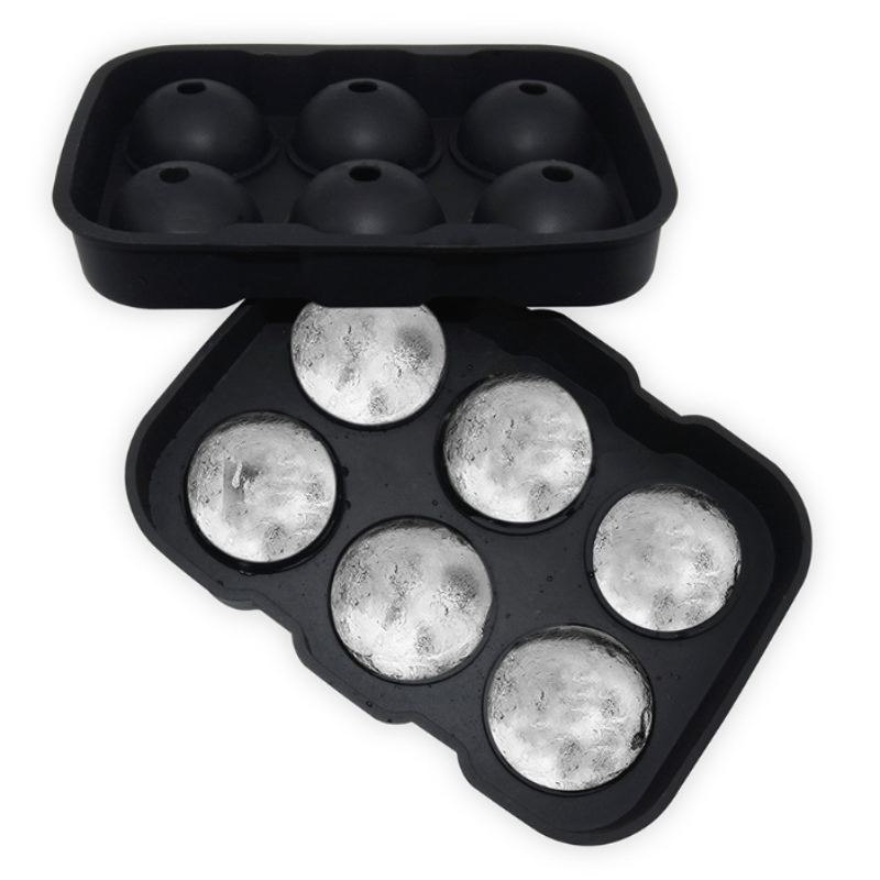 Speciální model ledu pro 6barevnou spotovou whisky se 6 otvory, hokejovou formou, kulatý vodotěsný výrobník ledu