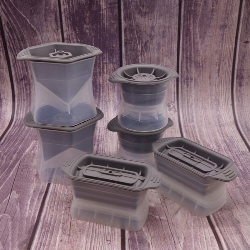 Plastová silikonová forma na lední hokejka Plastová rychle zmrazená hokejová kulatá rychle zmrazená silikagelová forma na lední hokej