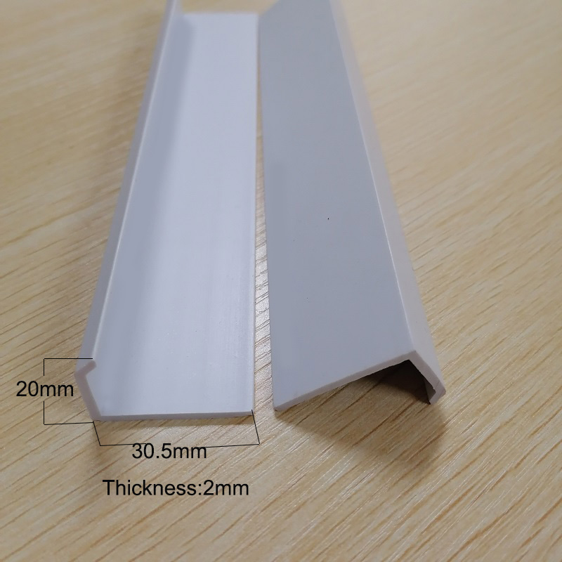 pvc Plastic l formed channel profile pvc protections trim angle