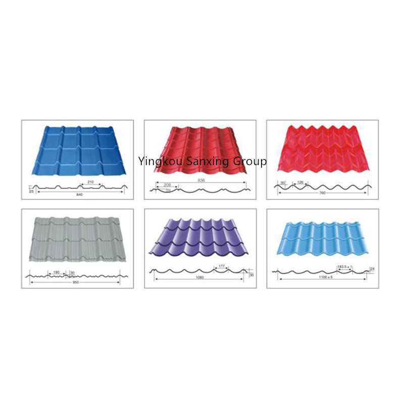 Skleněná dlaždicová vlněná rolka Formovací stroj