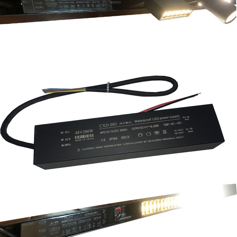 48V 200W Vodotěsný LED napájecí zdroj nízké teploty a vodotěsné zkoušky.