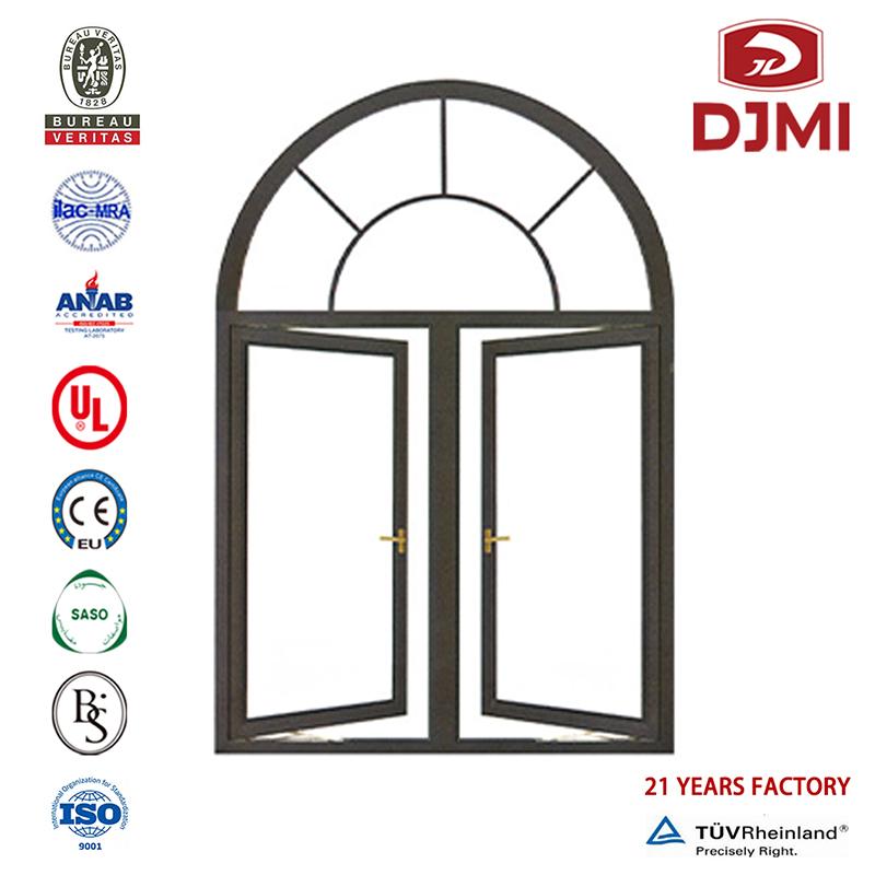 Zvukové izolační okno China Výrobce značky New Blind Inside Double Glass Aluminum Profile Swing Windows Veranda Window Hot Prodej Wooden Arch Aluminum Windows Sale Casement with Grill Design for Australia Burglar Proof Window