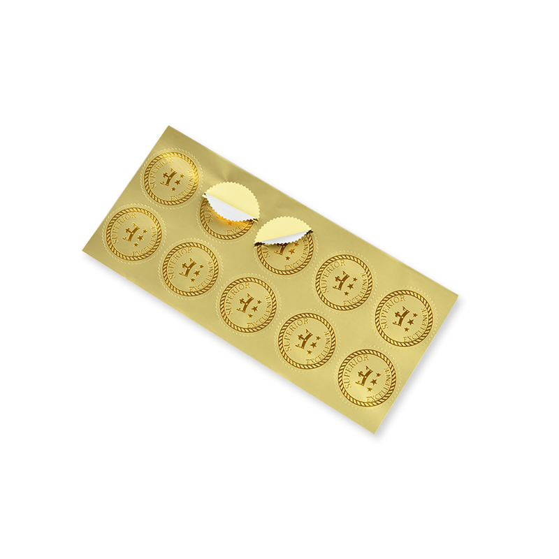 Zlaté fólie nálepky