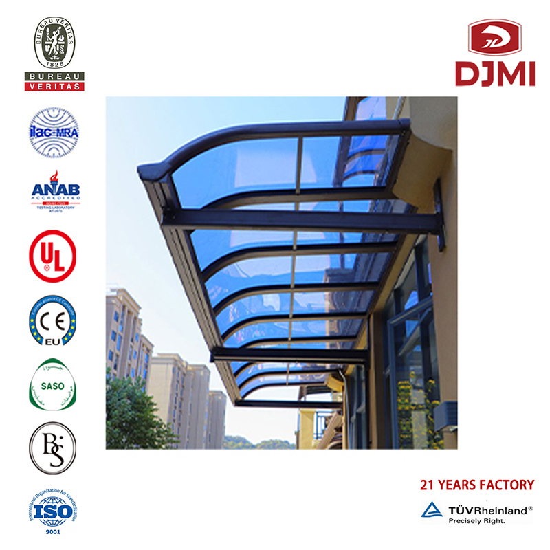 Multifunkční vysokorychlostní vysokorychlostní Snow Load Carport Aluminum Tah Carports Canopy Professional Outdoor Shed Villa Carport S Arched Roof Tah Carports Canopy New Design Awing Polykarbonát Car Carports Canopy