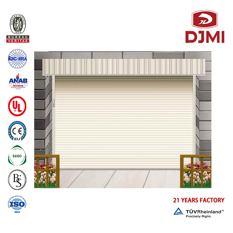 Brand New Cold Izolation Sectional Decoration Door Decorative Roll Up Garage Doors Hot Prodej Heat Prevention Sektor 9X8 Garage Door Multifunkční Cold Izolation Over Sectional Steel Modern Garage Door