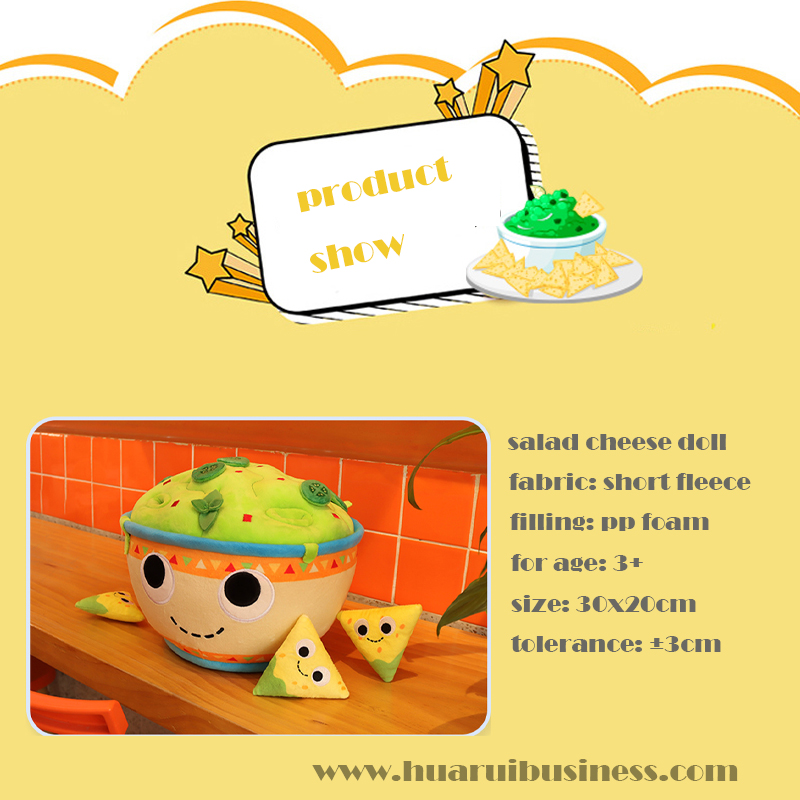 Balónový salát se sýrem, plyšová hračka/plyšová panenka