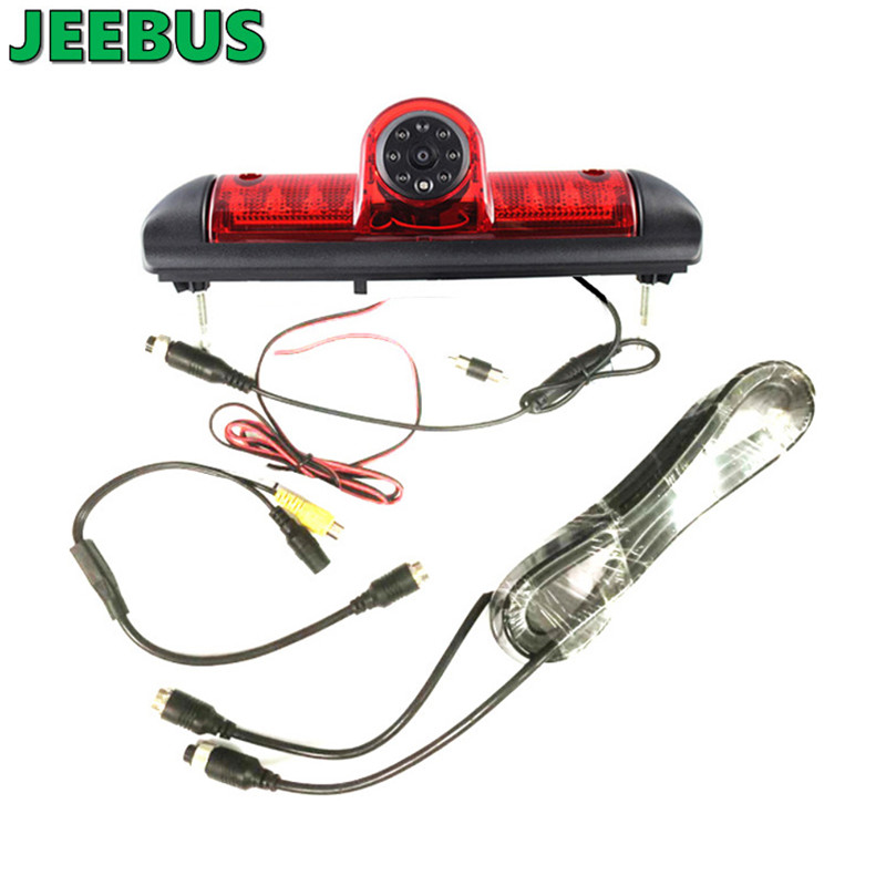 HD noční vidění Vodotěsný širokoúhlý fotoaparát s vysokou úrovní brzdových světel pro Fiat Ducato 2006-2017 3 Gen Peugeot Boxer, Citroen Jumper a tak dále