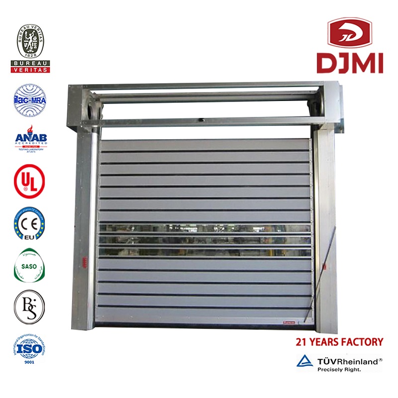Nová konstrukční část výrobní dílny Cena Garage Door Brand New 50Mm Thickness Overlead Sectional Door Aluminum Garge Automatické skládání Garage Doors Hot Saleling White Color Overlead Accorsion Sectional 8*7 Garage Door