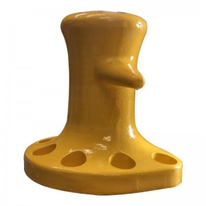 Mořská ledvina litina bollard s vlastní barvou
