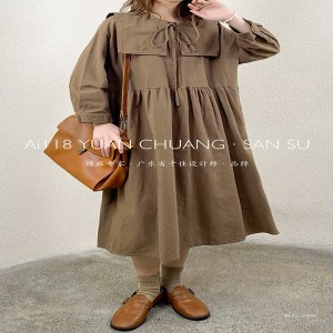 Loose-fitting design Minimalist Stylish Casual Solid color Tinted color bavlna a povlečení oversized custom 15608 Shirt Dresses
