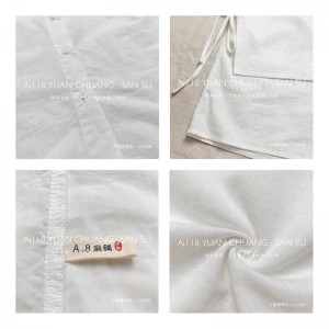 Loose-fitting design Minimalist Round Collar styl Stitched mange Style Casual Solid color bavlna a povlečení převyšující zakázku 12638 False Collar 160;