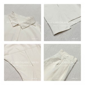 Loose-fitting design Minimalist Stylish Casual Solid color Striped Checked oversized custom 17839 Loose Shirt