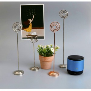 TMJ PP-540 značkový tvůrčí klip z nerezavějící oceli vertikální stolní stolní stolní nosič stolní stolní karty cenový displej komoditní ceny