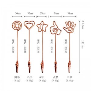 TMJ PP-543 Držitel nápisu Small Desktop Stand Sign Holder Gold Brushed Stainless Steel Sign Display Countertop Price Holder