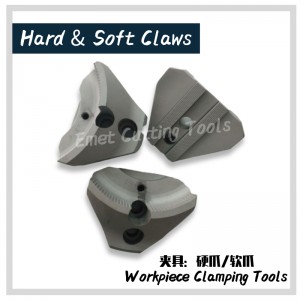 Příslušenství a tvarovky obráběcích strojů Emet \\/ Upínací nástroje obrobků \\/ Tvrdé a měkké drápy \\/ Sklíčidlo