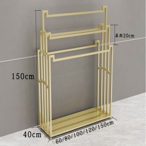 TMJ PP-564 Čína výrobce velkoobchodní přizpůsobitelný design růžové zlato stojan na oblečení