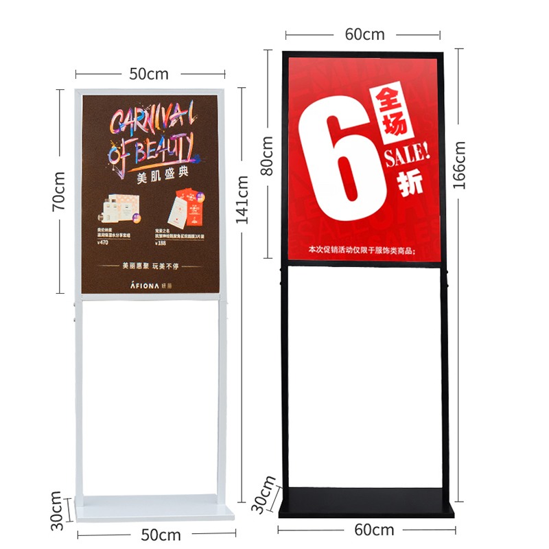 TMJ POP043 Čína dodavatelé vysoce kvalitní venkovní oboustranný plastový plakátový plakát A-Frame Sidewalk Sign Stand