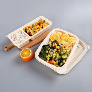 Eco friendly BPA free jednorázové bene to lunch box takeway package box Biologicky rozložitelný potravinový kontejner