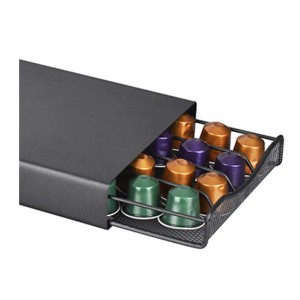 TMJ PP-584 Metal Chrome 40 Pod Nespresso Coffee Capsule Holder pro domácí kuchyňské display stánek