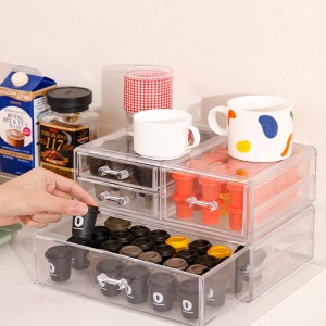 TMJ PP-586 ODM Tabulka čistá akrylová Nespresso kávová kapsle pouzdra