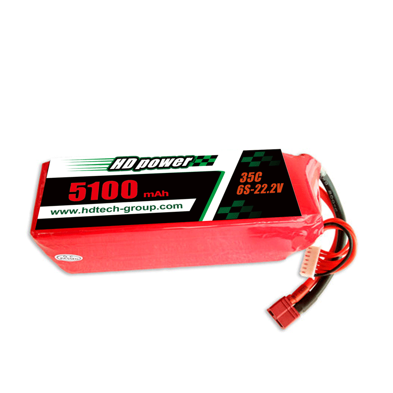 HDPOWER 51100mAh 35C 6S 22.2V lipo baterie