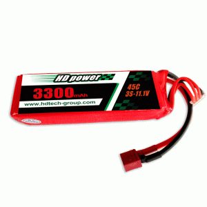 HD POWER 3300mAh 45C 3S 11.1V lipo baterie