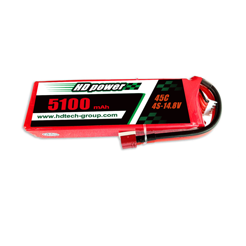 HD POWER 5100mAh 45C 4S 14.8V lipo baterie