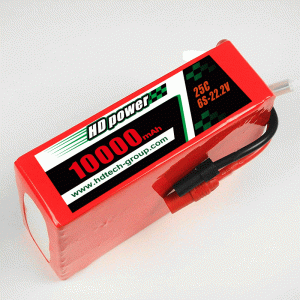 HD POWER 10 000mAh 25C 6S 22,2V lipo baterie
