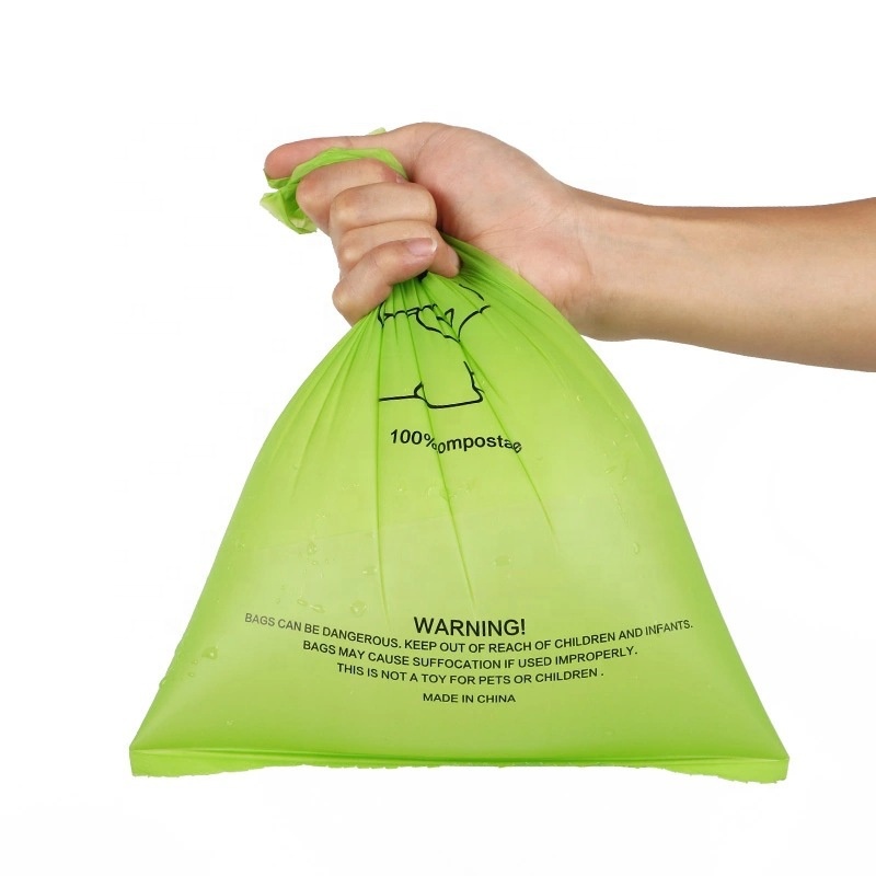 Kompozitní Disposable Pet Poop Bags Eco Friendly Dog Poop Bags kukuřičný škrob Biorozložitelné sáčky