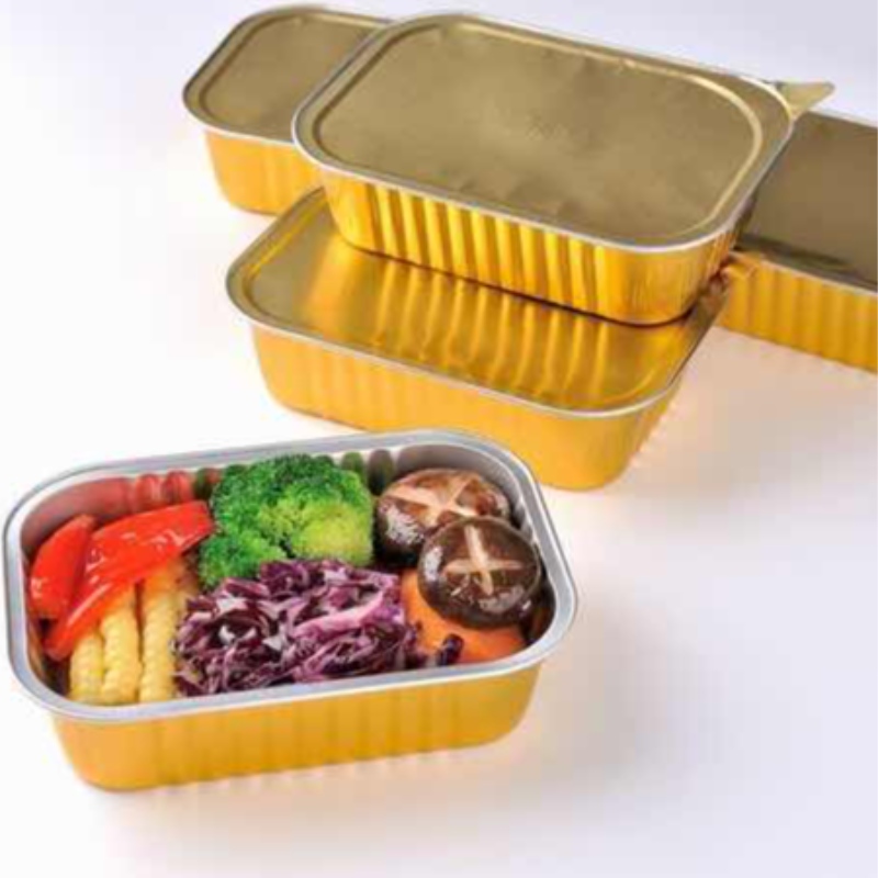 Biologicky rozložitelné Disposable full difference size aluminium foil fast food trays kontejner