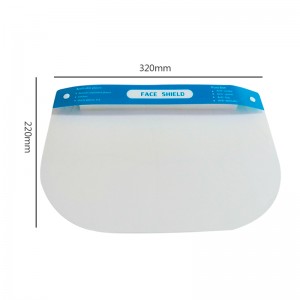 2021 EN 166 Ochrana obličeje Ochranný štít proti mlžení s ochranou proti poškrábání, celoobličejový ochranný štít