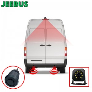 Velkoobchodní monitorovací systém ultrazvukového vizuálního parkovacího senzoru s reverzní kamerou Car Van Camper 8Sensors Radar Detect Digital Display