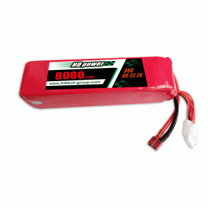 HD POWER 8000mAh 6S 35C 22,2V pro UAV