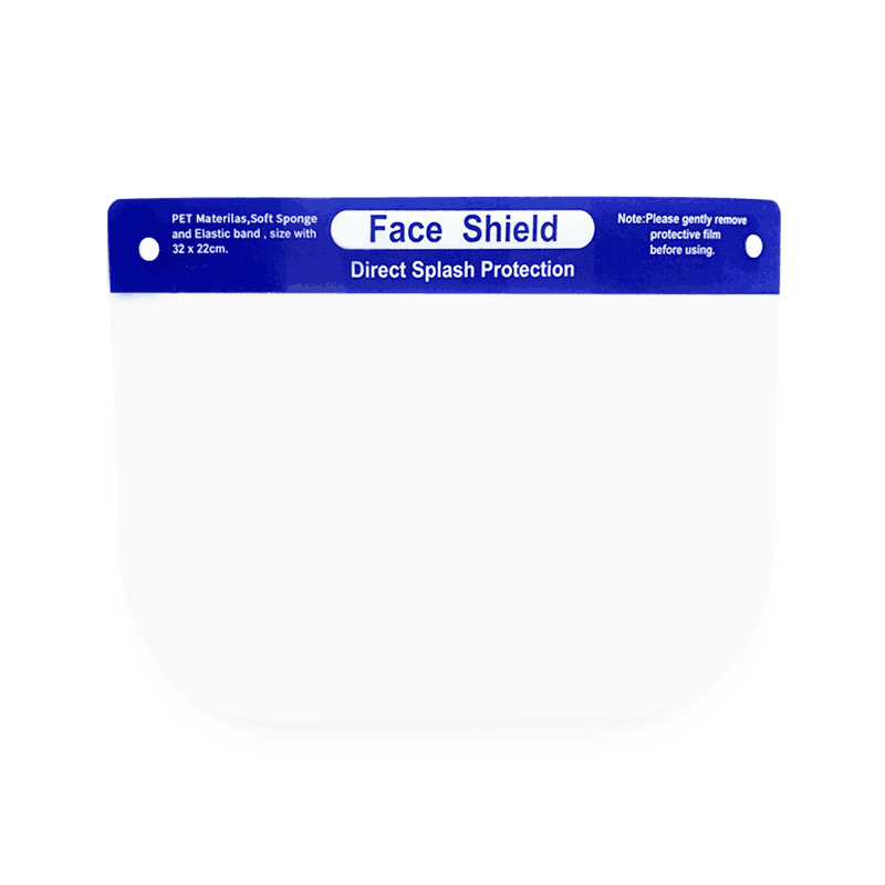En166 Custom Logo Reusable Full Facial Visor Transparent Face Shield Sponge