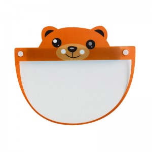 OEM Wholesale Fashion Safety Repoužitelný Clear Plastic Kids Face Shield