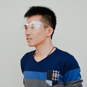 Ochranné vybavení proti zamlžení, izolační plastový obličejový štít z bloku