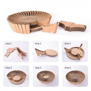 Slunečnice papír kočka poškrábání hnízdo