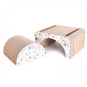 Kombinace čtvercové stolice a kočka popadlová deska