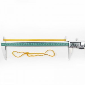 Přizpůsobitelné prodloužené a rozšířené přírodní žlutá transparentní odolná vysoká odolnost průmyslové gumičky