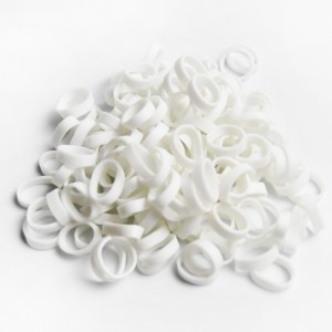 Továrna přizpůsobená velkoobchod bílá vysoká elasticita anti-stárnutí datový kabel páskovací kroužek