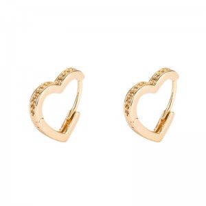 INS přeshraniční zdroj korejské módnínáušnice mosazný mikro-inloid zirconnáušnice žena evropský a americký temperament srdce ve tvaru srdce malénáušnice