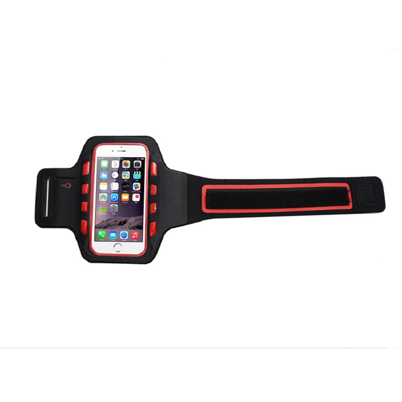 Novinky Propagační Design Logo Silk-Print LED Sport Arm Band Light Ochranný mobilní telefon Armbands pro iPhone 6- 4,7 palce